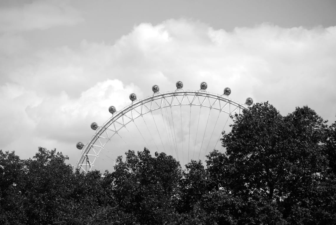 London Eye From Behind
