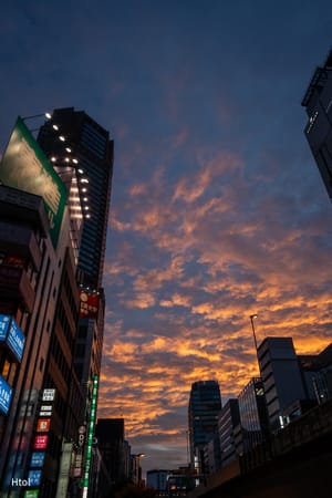 Sunset at Shibuya
